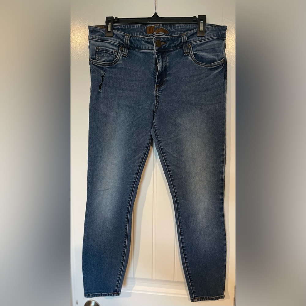 KUT skinny ankle cropped jeans size 12